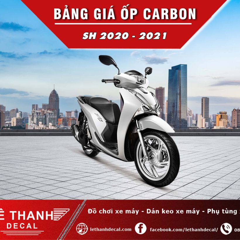 Bảng giá đồ chơi xe máy SH 2020 - 2021 sơn carbon