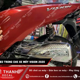 Dán keo trong xe máy Vision 2020 - Đỏ