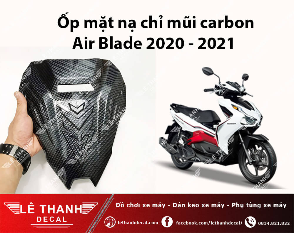 Ốp chỉ mũi carbon Airblade 2020 - 2021