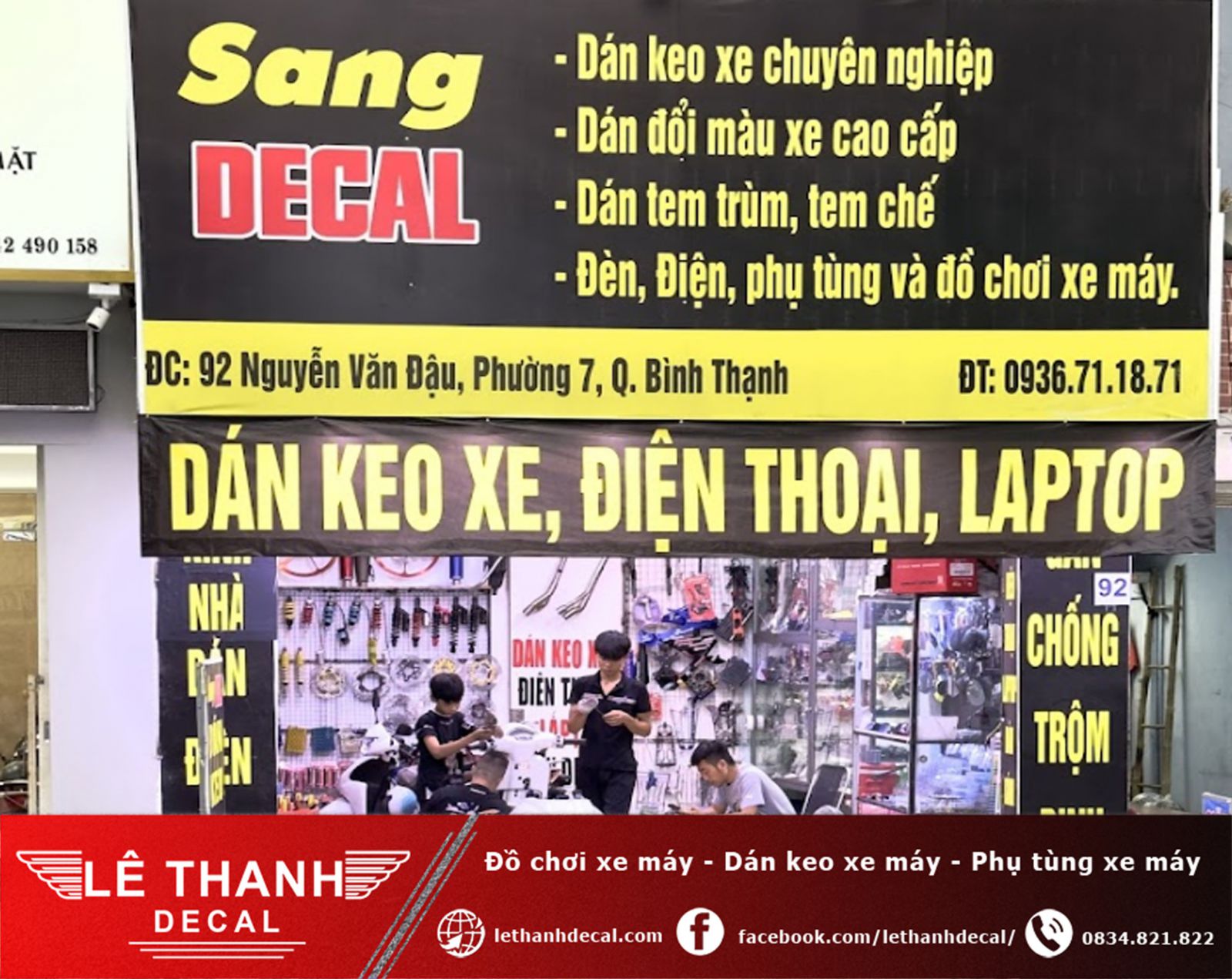 [TOP] 10+ tiệm dán decal xe máy tại quận Bình Thạnh uy tín, chất lượng 2023