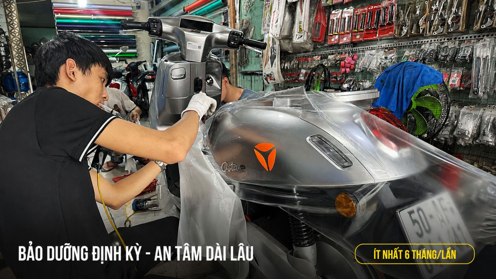 7 cách bảo vệ sơn xe máy điện
