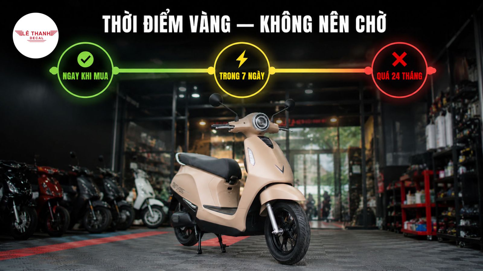 Thời điểm nào nên dán xe máy điện để bảo vệ sơn xe