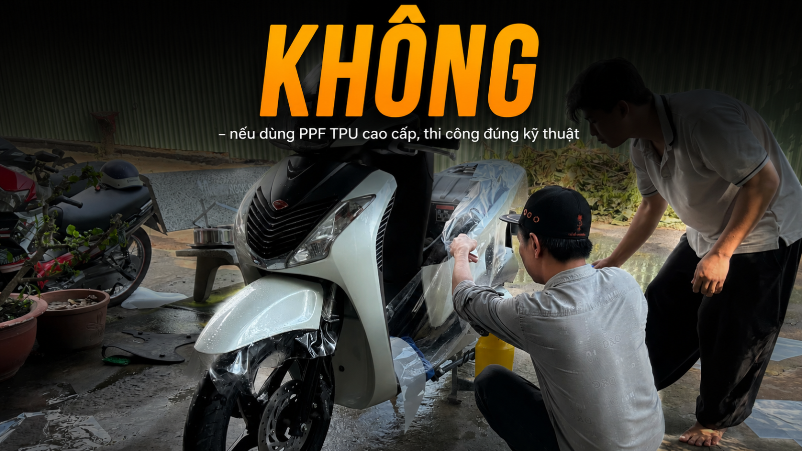 Dán PPF xe máy có ảnh hưởng đến màu sơn gốc không?