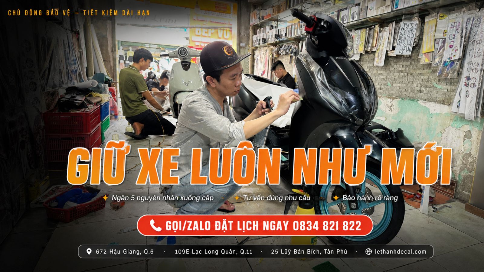 5 nguyên nhân khiến dàn áo xe máy xuống cấp nhanh 
