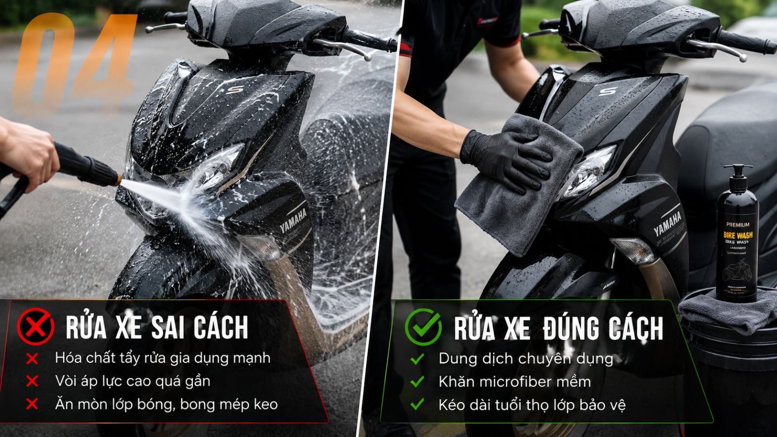 5 nguyên nhân khiến dàn áo xe máy xuống cấp nhanh 