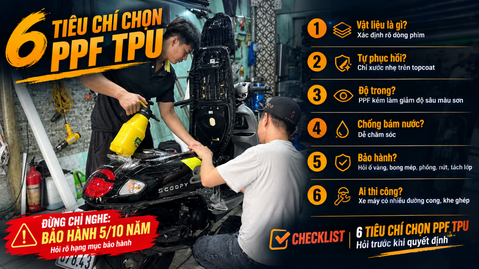 5 thương hiệu PPF xe máy đáng tham khảo hiện nay