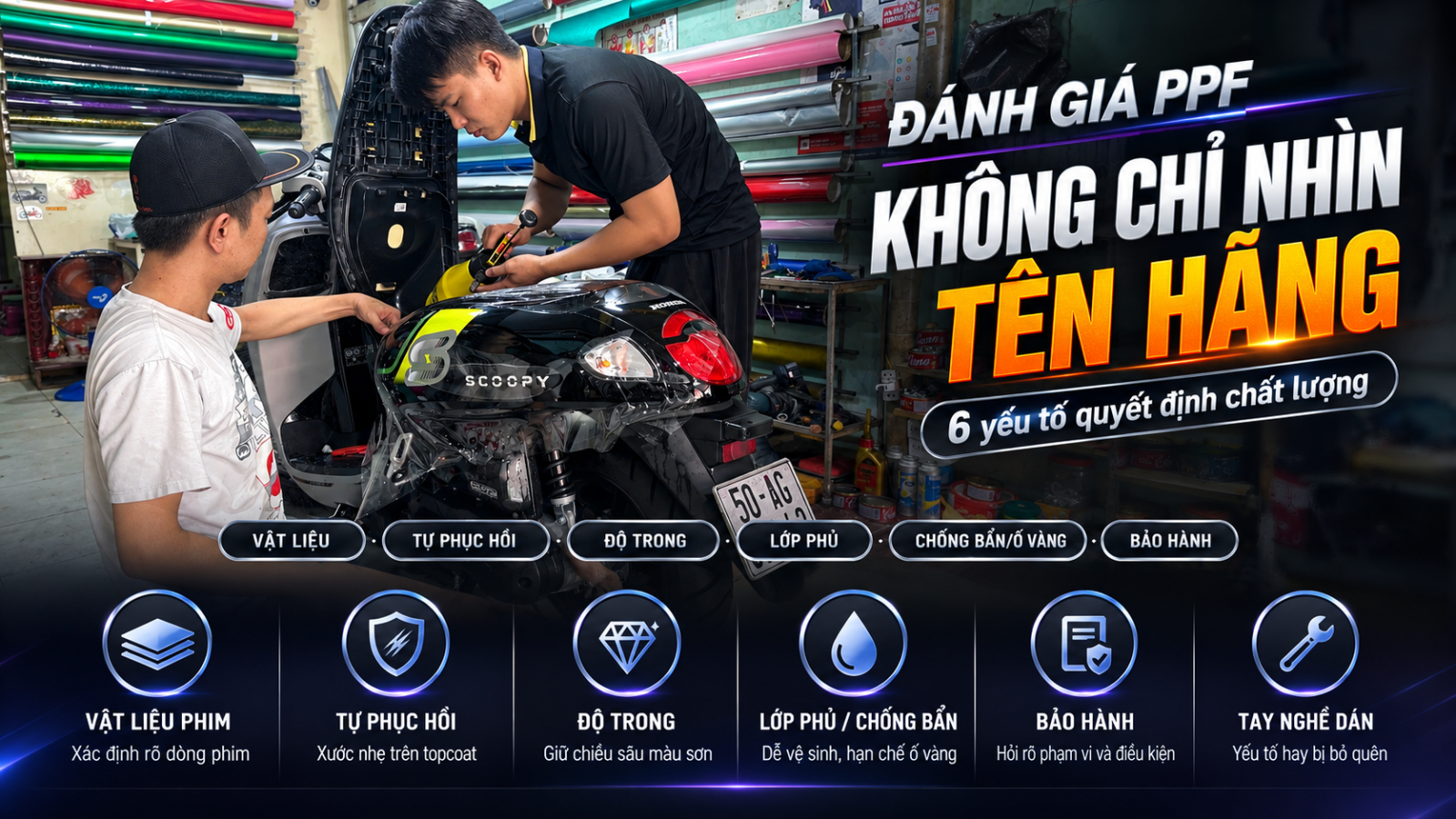 5 thương hiệu PPF xe máy đáng tham khảo hiện nay