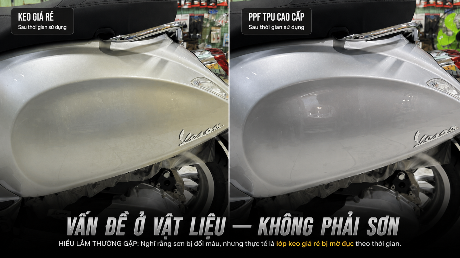 Dán PPF xe máy Có Ảnh Hưởng Đến Màu Sơn Gốc Không
