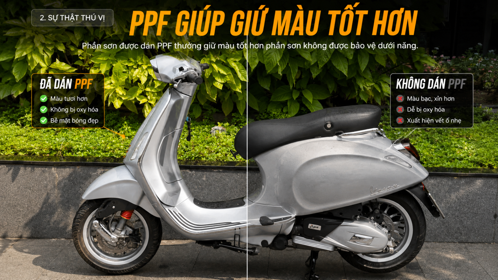 Dán PPF xe máy Có Ảnh Hưởng Đến Màu Sơn Gốc Không