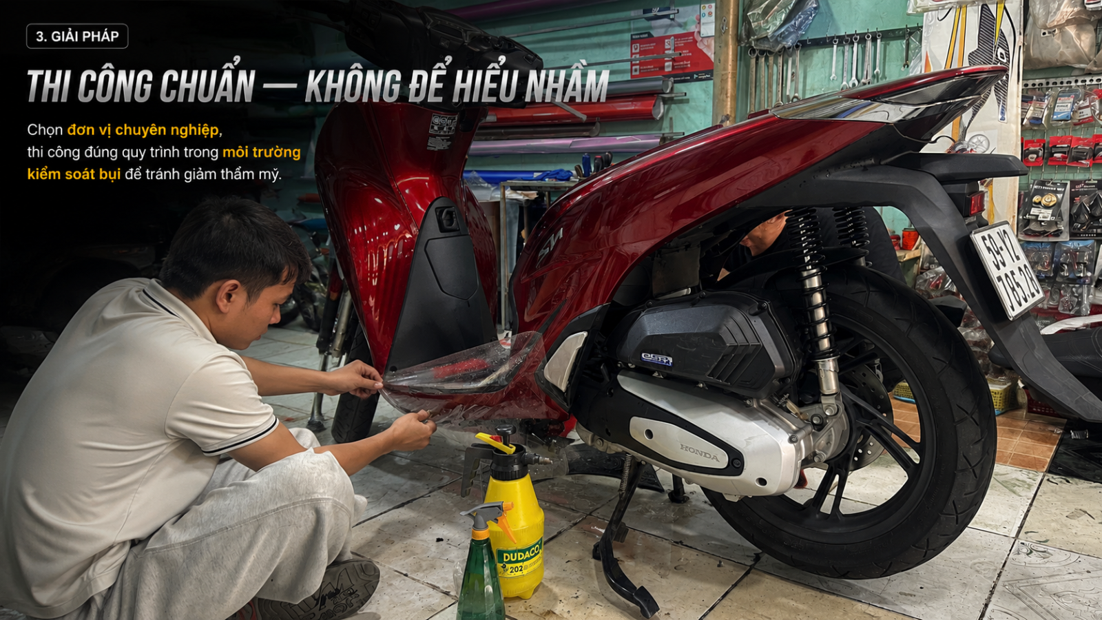 Dán PPF xe máy Có Ảnh Hưởng Đến Màu Sơn Gốc Không