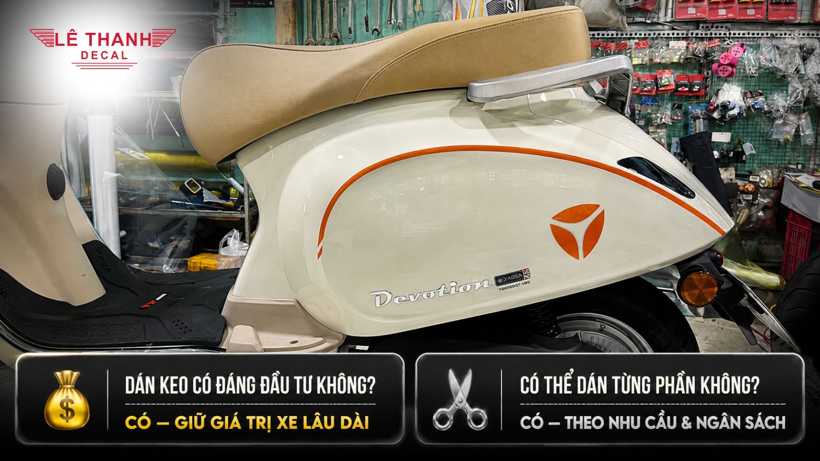 Bảng giá dán xe máy điện mới nhất 2026