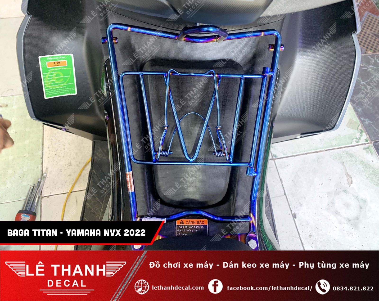 Baga titan cho Yamaha NVX 2022