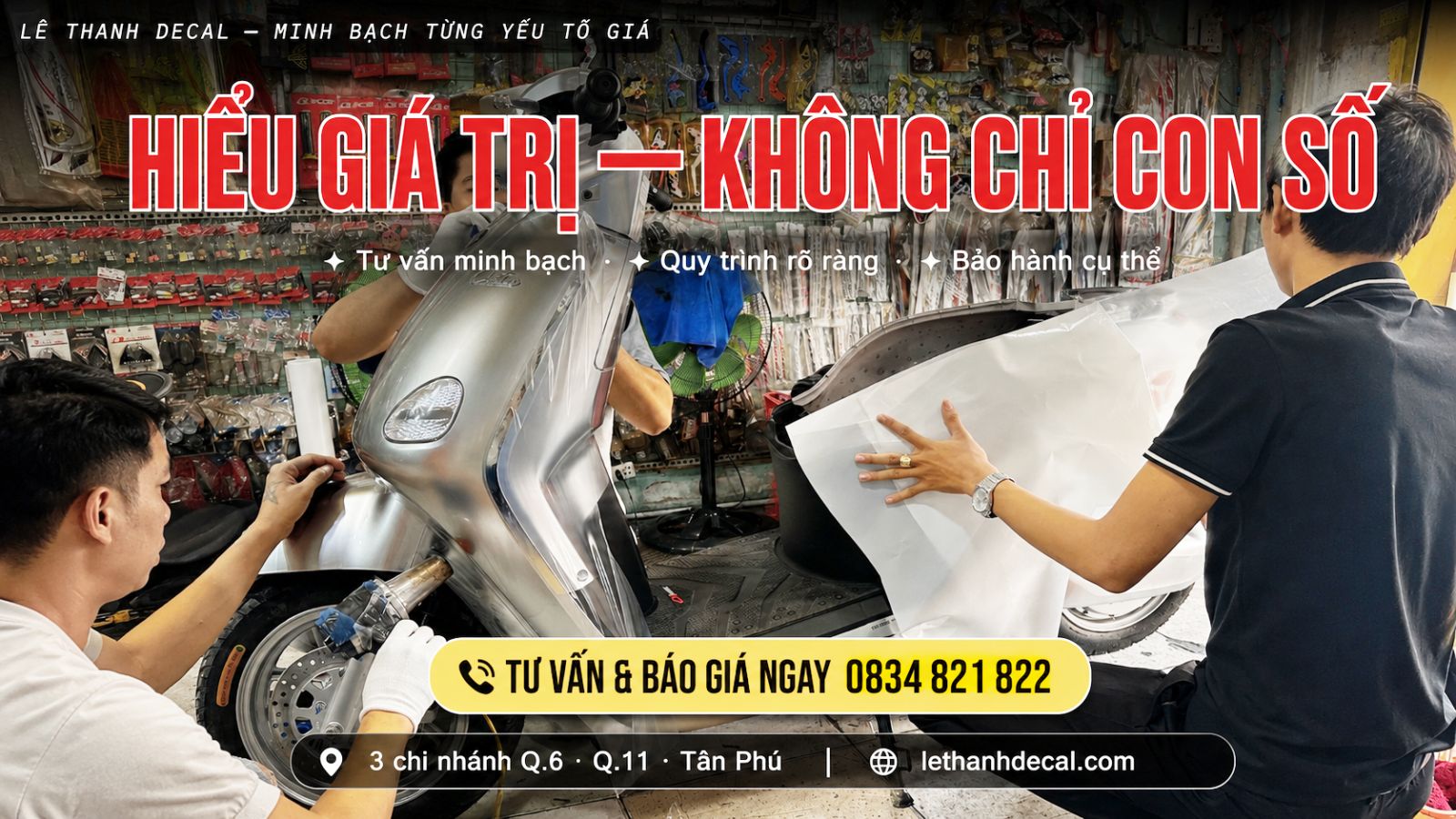 Các yếu tố ảnh hưởng đến giá dán xe máy điện