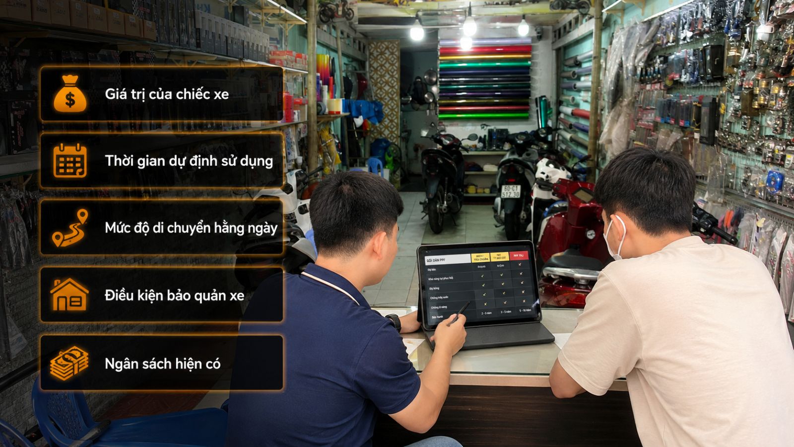  Các yếu tố ảnh hưởng đến giá dán keo xe máy điện Click and drag to move 