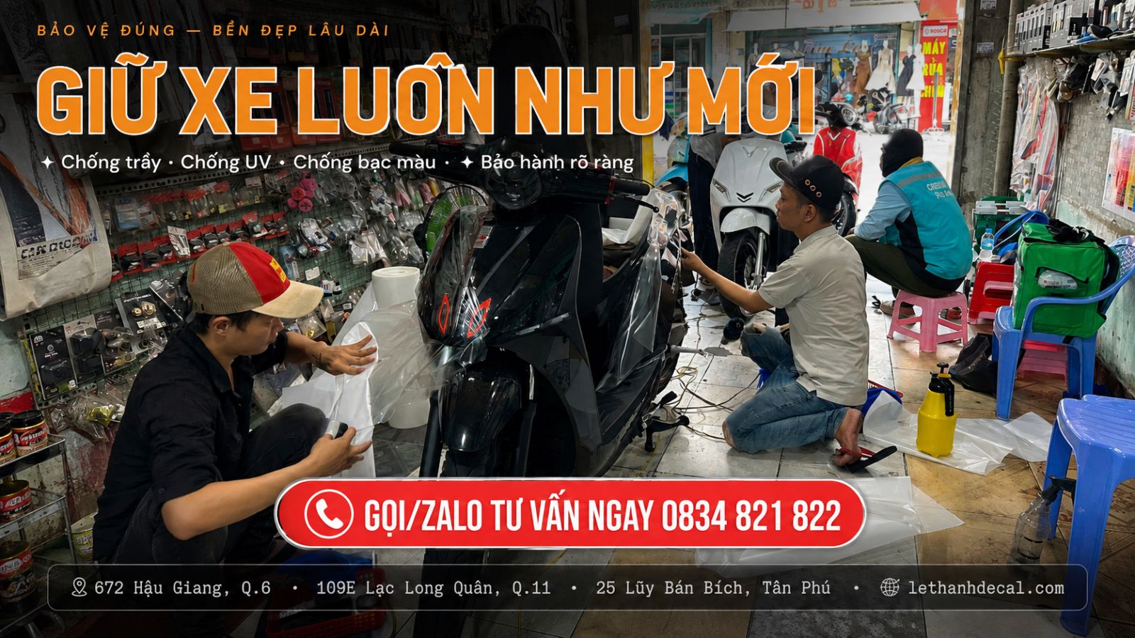 Cách bảo vệ sơn xe máy bền đẹp như mới