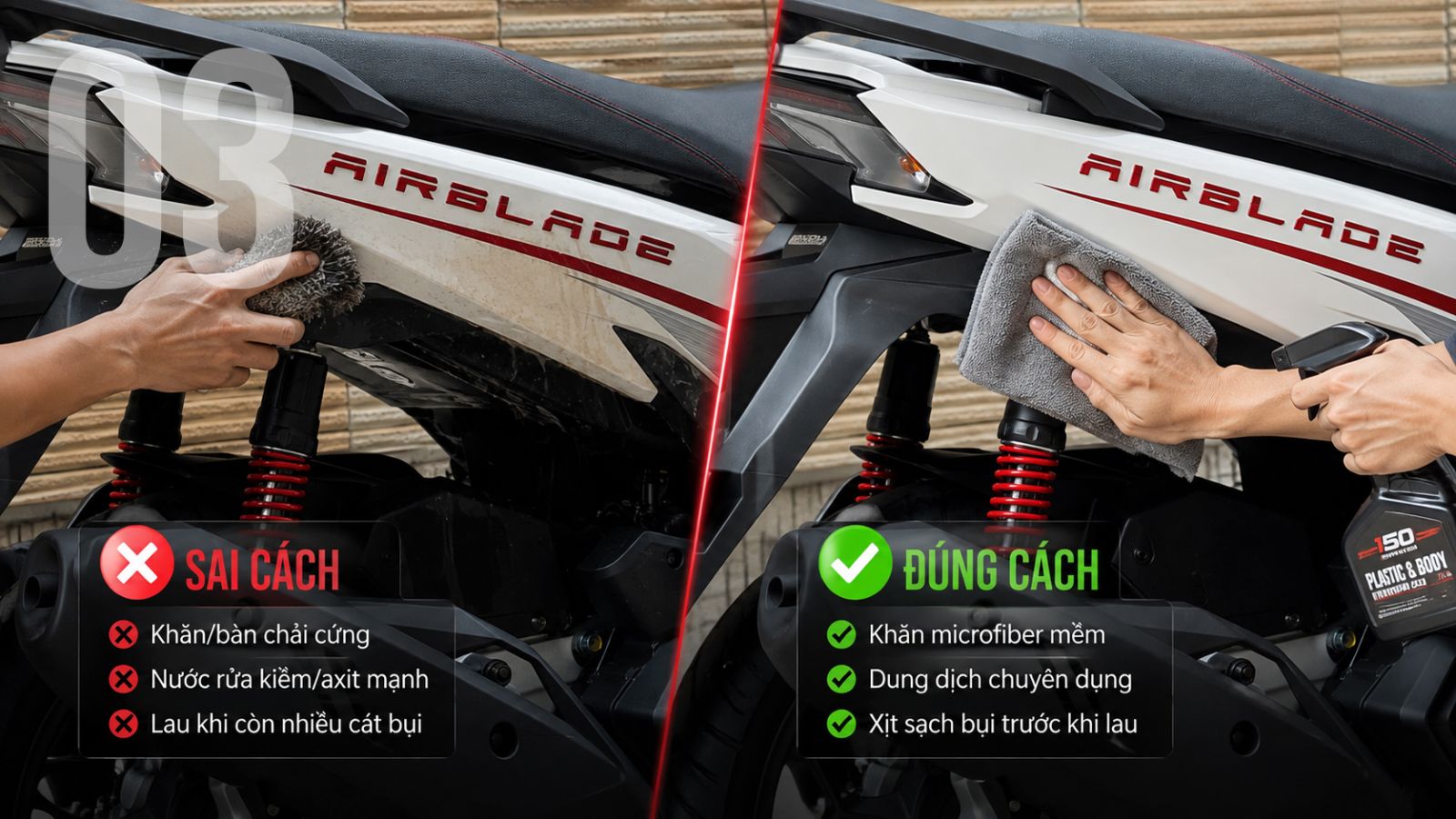 Cách bảo vệ sơn xe máy bền đẹp như mới