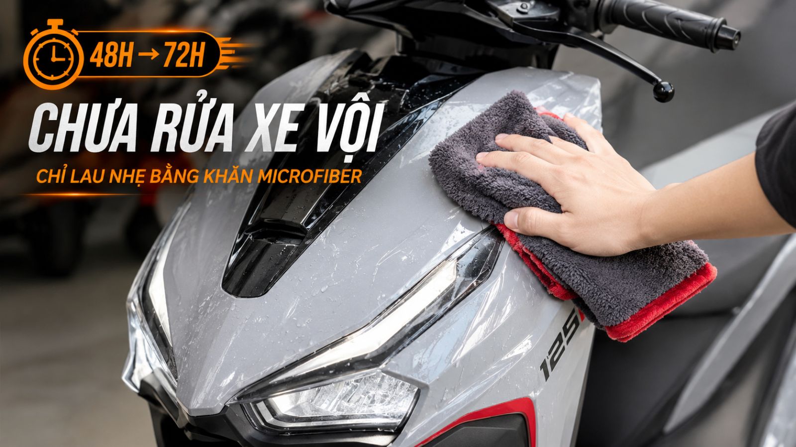 Cách chăm sóc xe máy sau khi dán PPF TPU luôn bền đẹp như mới