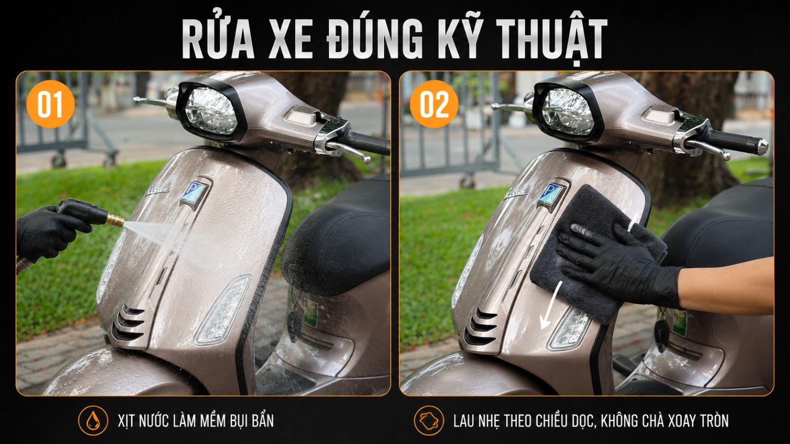 Cách chăm sóc xe máy sau khi dán PPF TPU luôn bền đẹp như mới