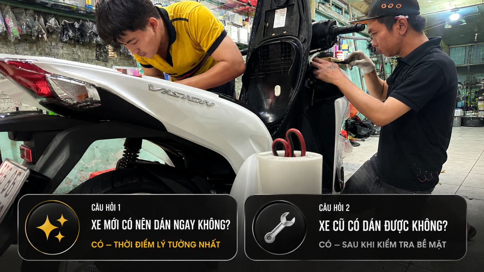 Checklist 7 điều cần lưu ý trước khi dán keo xe máy điện