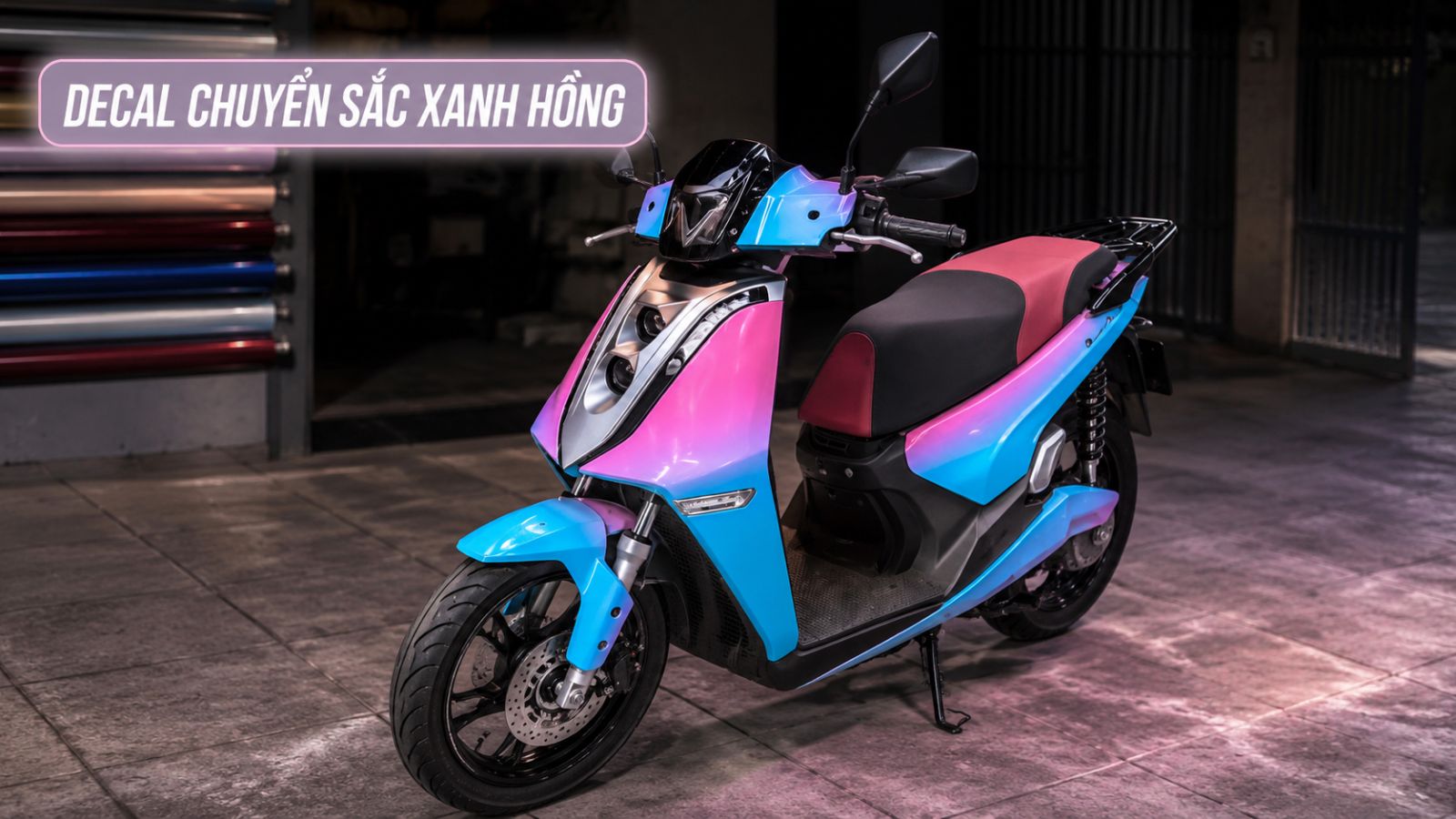 Dán Decal Đổi Màu Xe Máy Điện