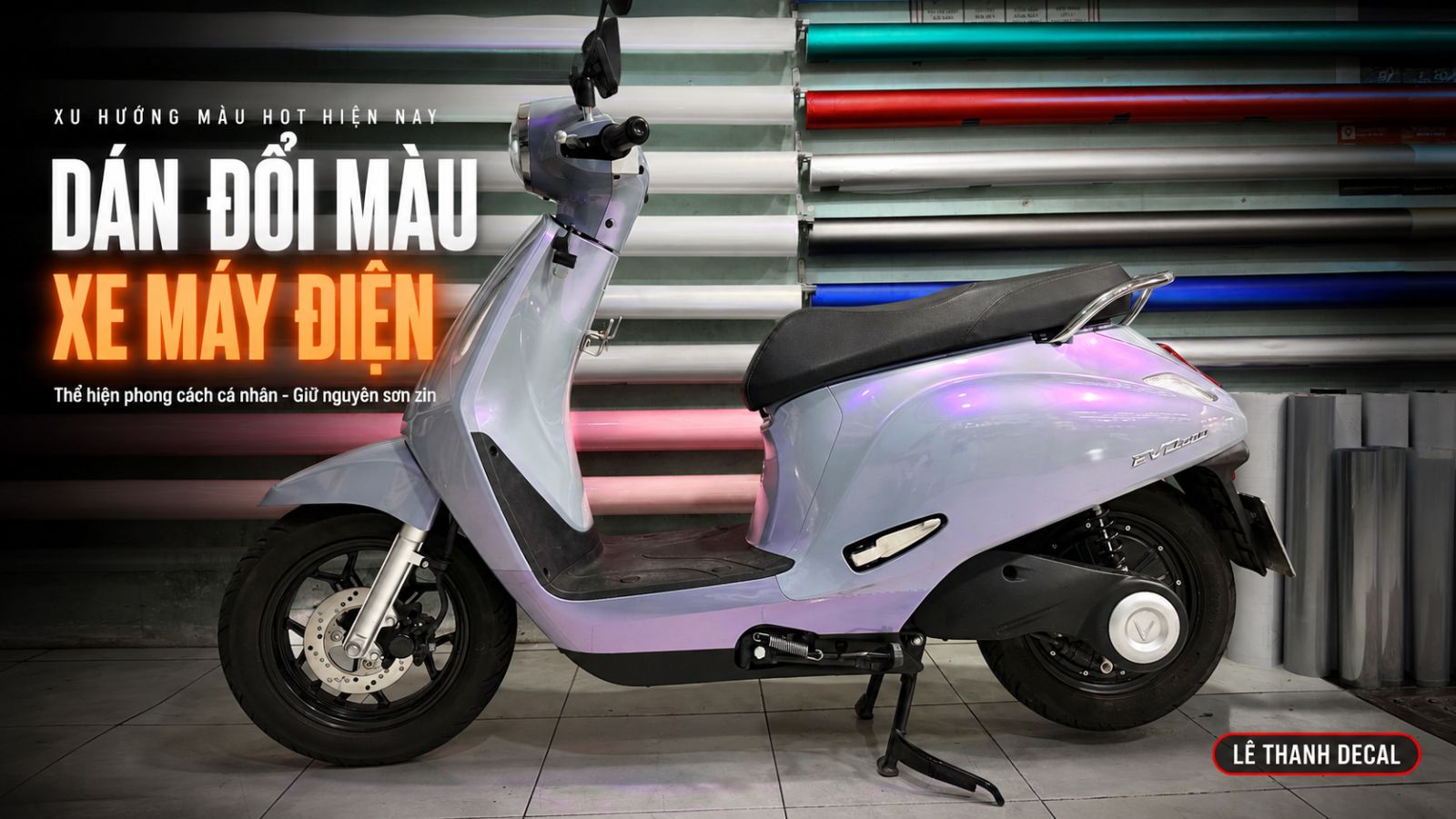 Dán đổi màu xe máy điện