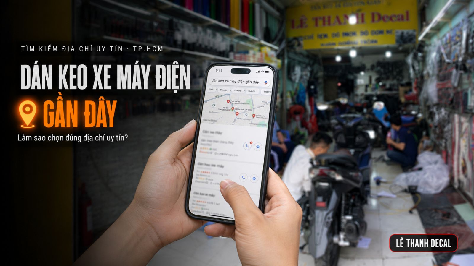 Dán keo xe máy điện gần đây