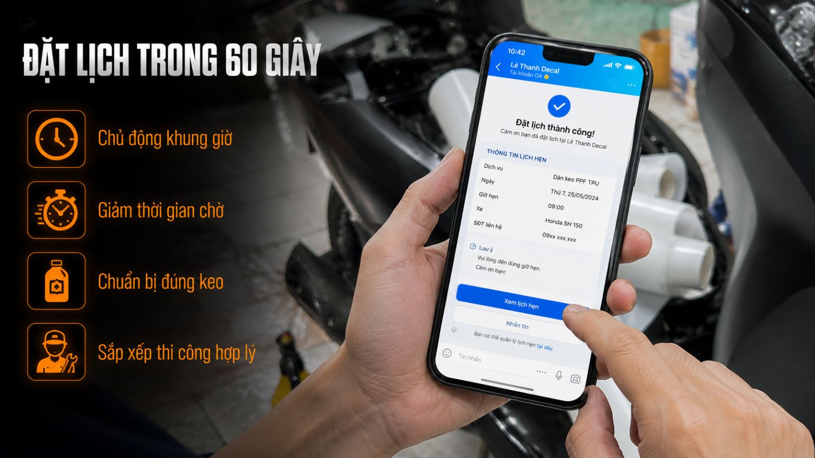 Dán keo xe máy điện gần đây