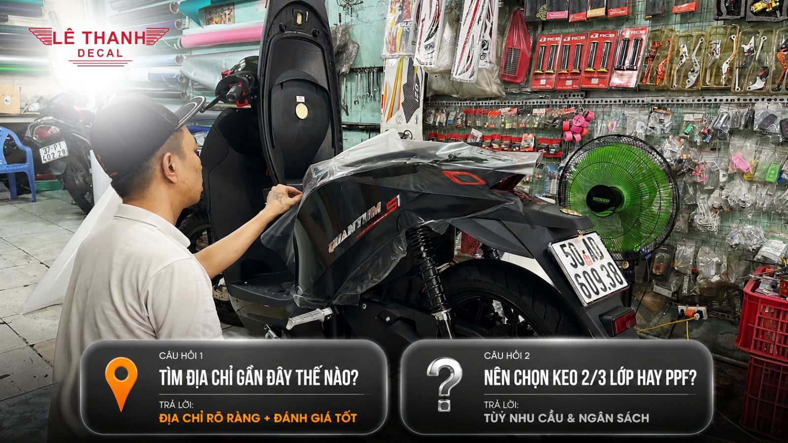 Dán keo xe máy điện gần đây