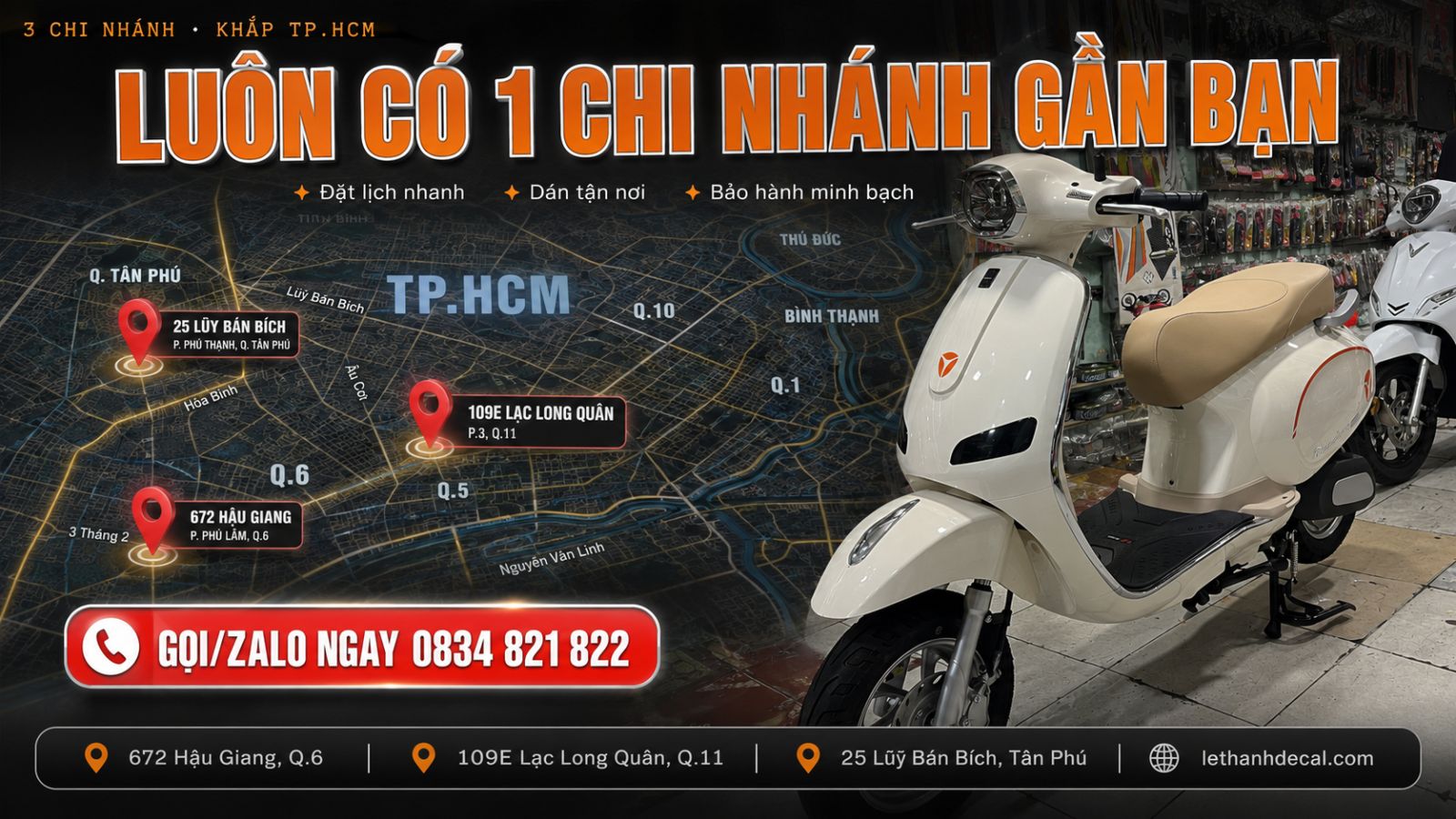 Dán keo xe máy điện gần đây