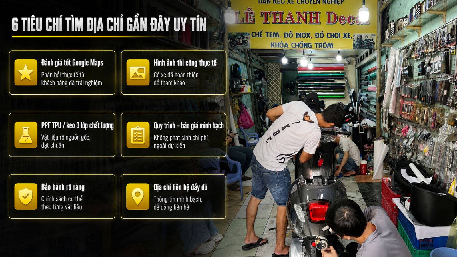 Dán keo xe máy điện gần đây