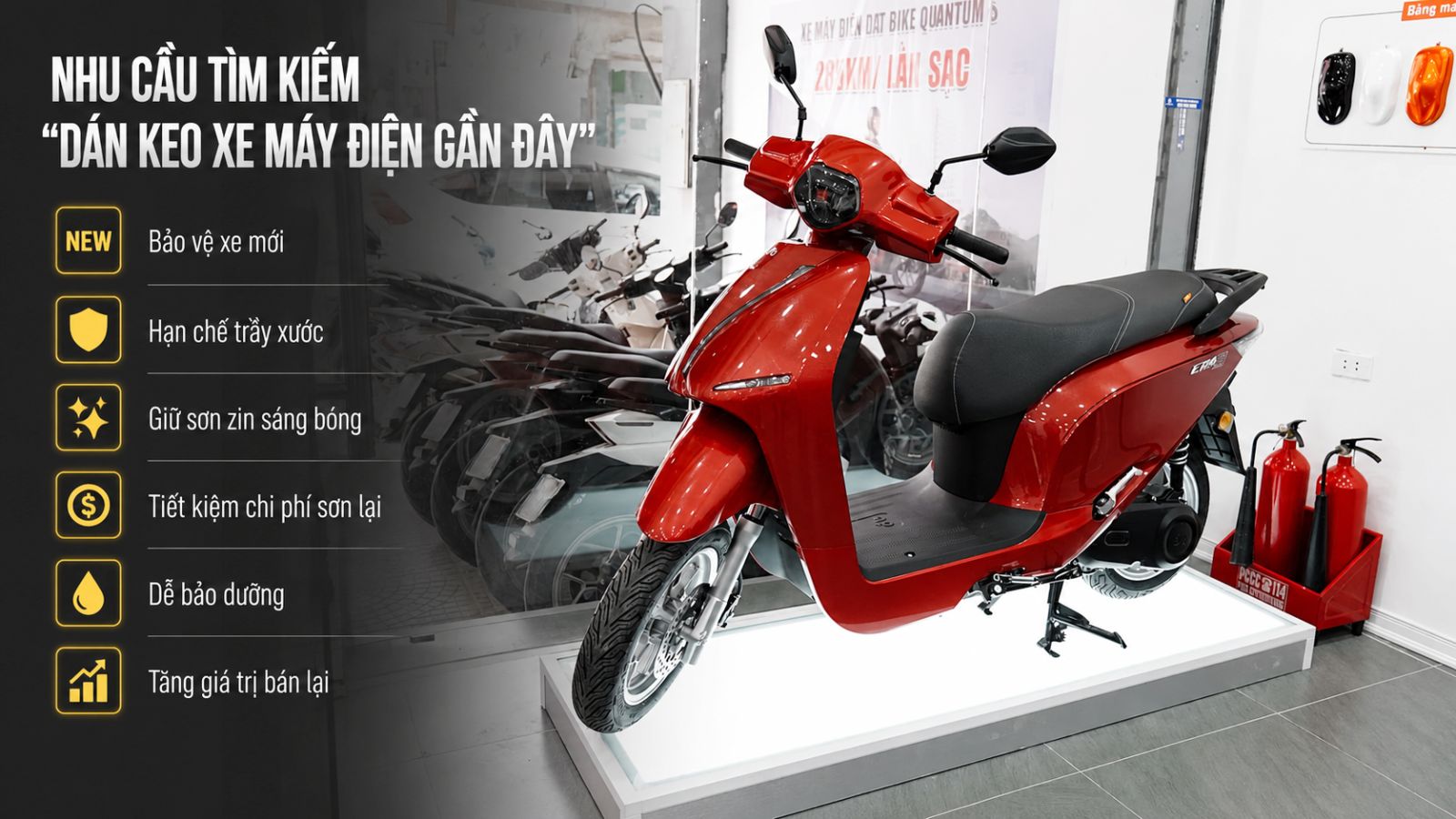 Dán xe máy điện gần đây