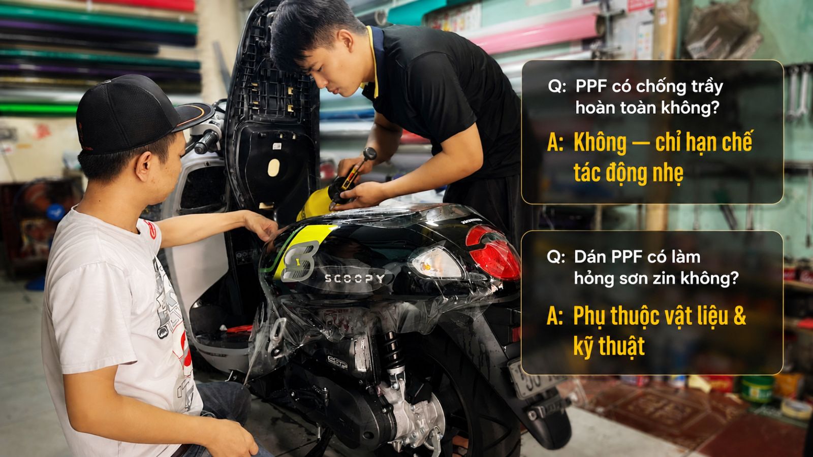Dán PPF xe máy có tốt không?