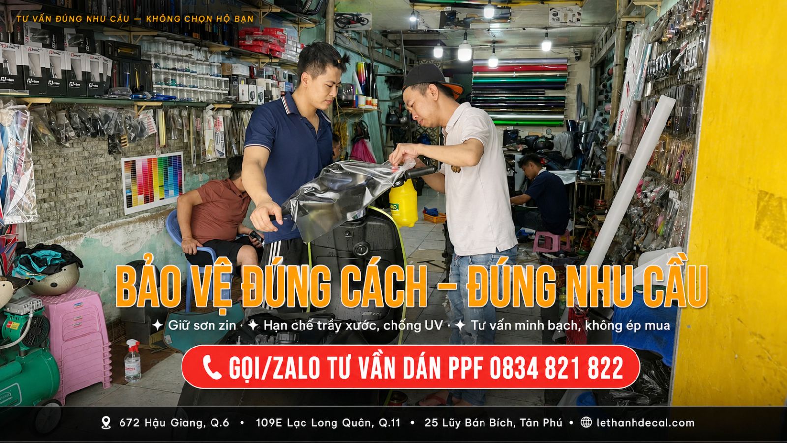 Dán PPF xe máy có tốt không?