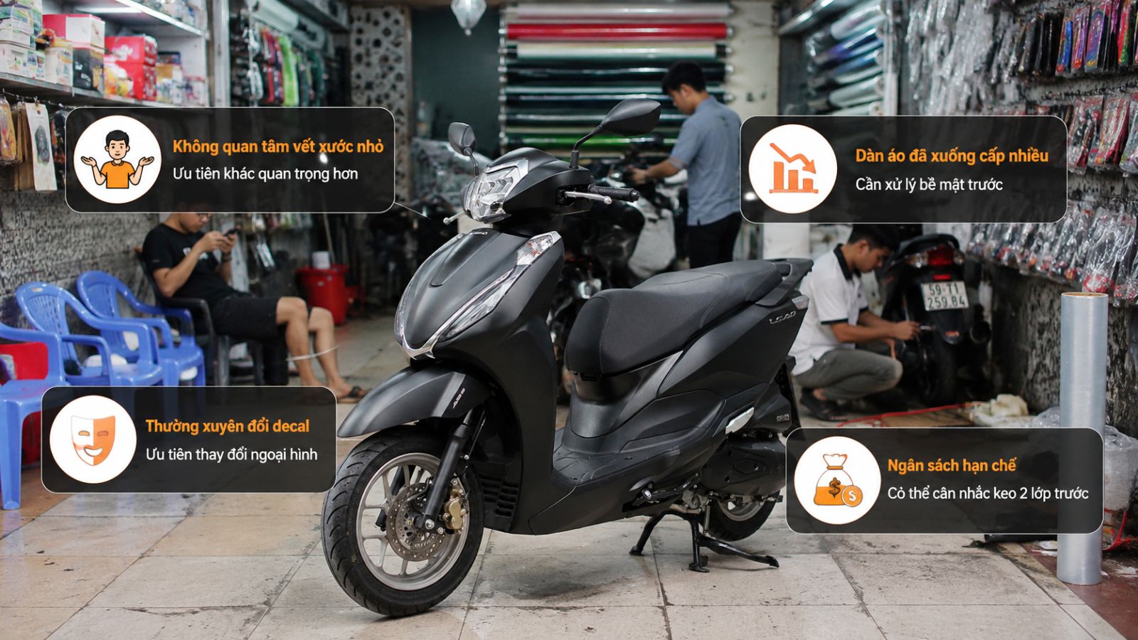 Dán PPF xe máy có tốt không?