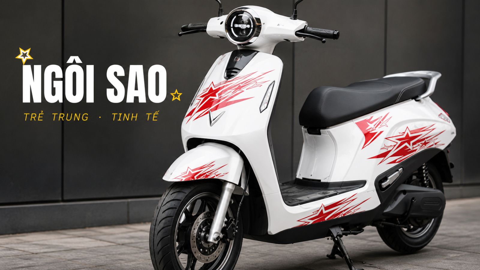 Dán tem rời xe máy điện