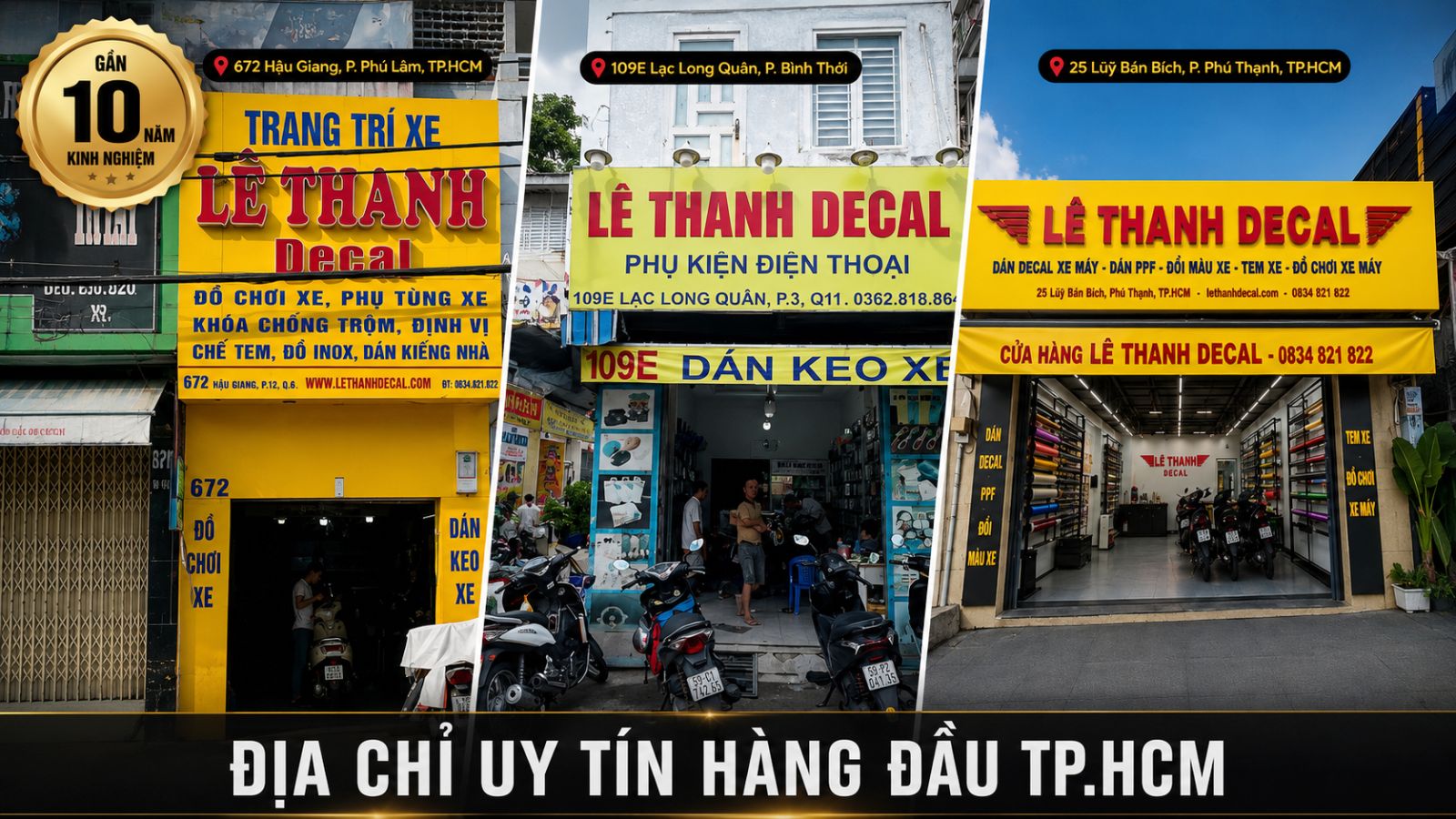 Dán xe máy điện ở đâu uy tín tại TP.HCM
