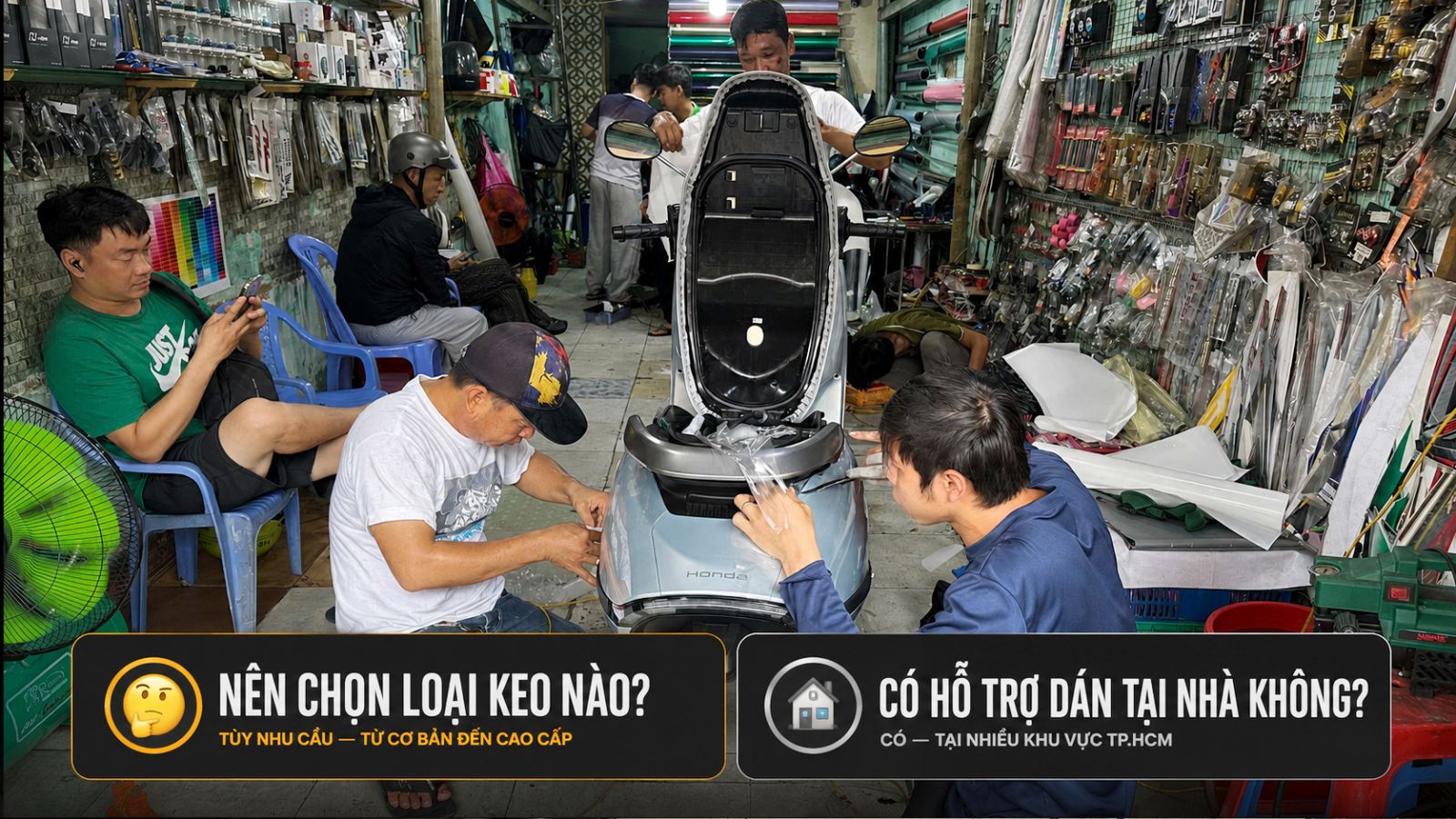 Dán xe máy điện chuyên nghiệp tại TP.HCM