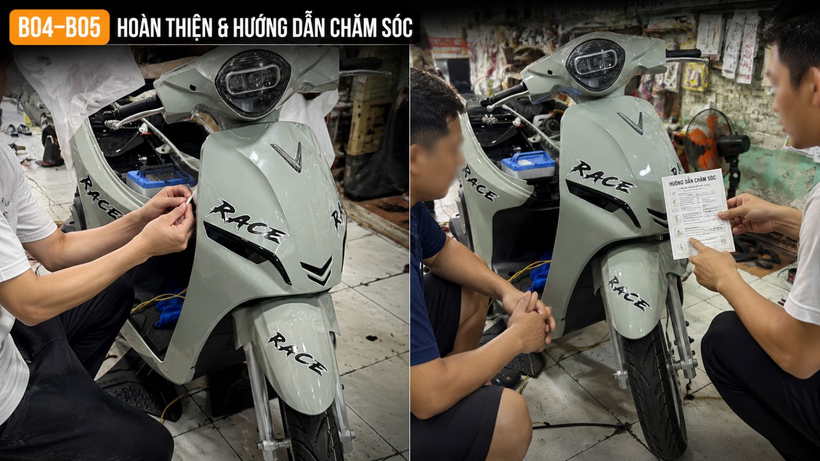 Dán xe máy điện chuyên nghiệp tại TP.HCM