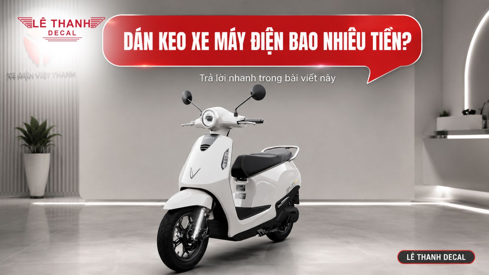 Dán keo xe máy điện bao nhiêu tiền