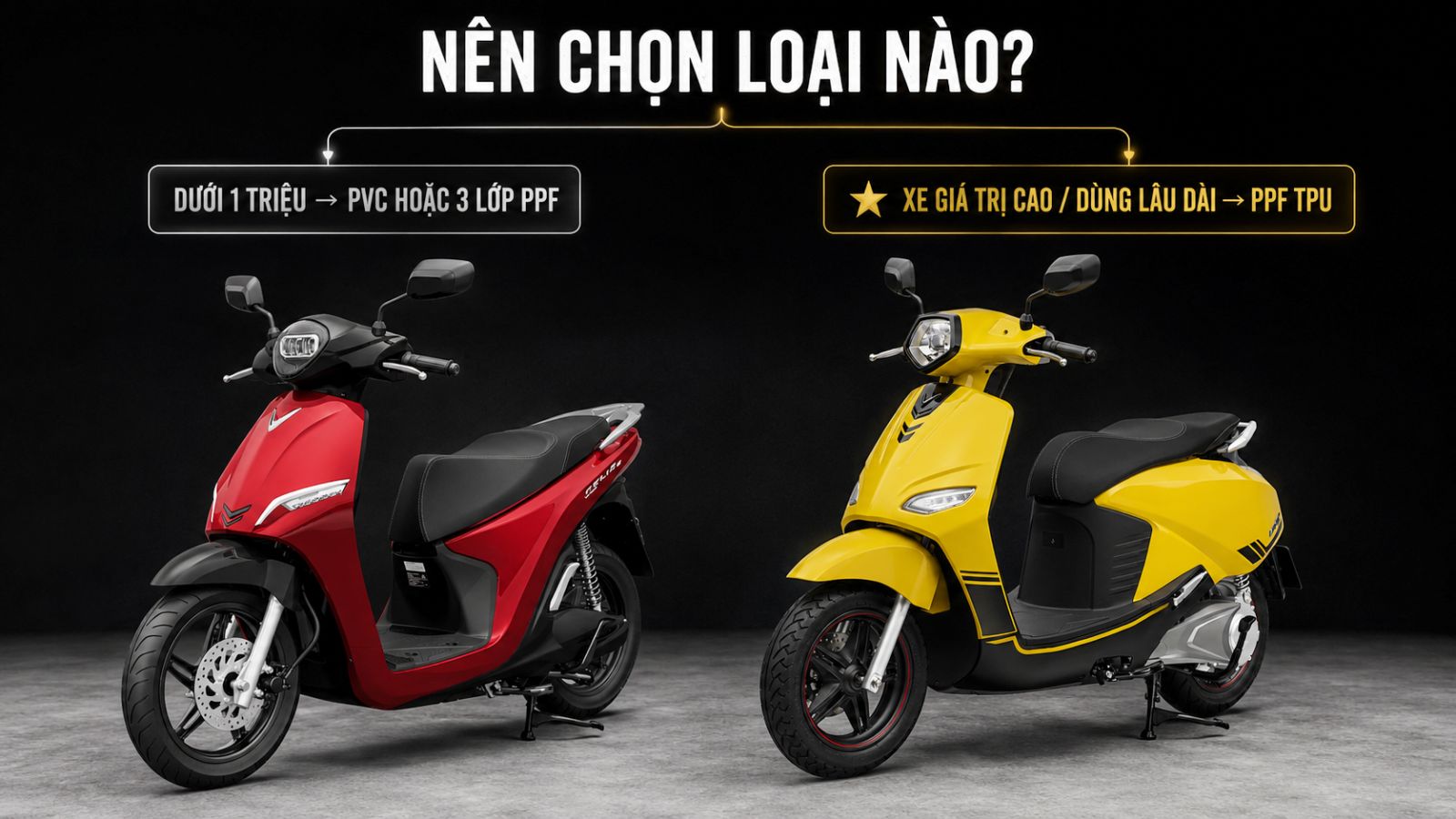 Dán keo xe máy điện hết bao nhiêu tiền