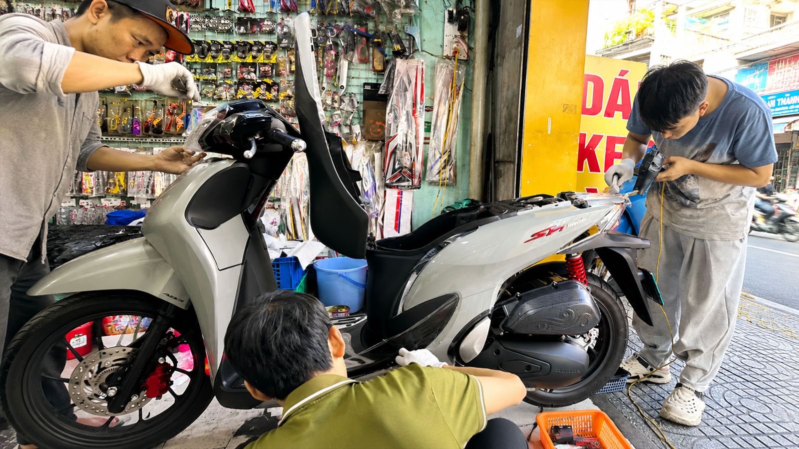 dán keo siêu bóng 3 lớp PPF SH Mode 2026