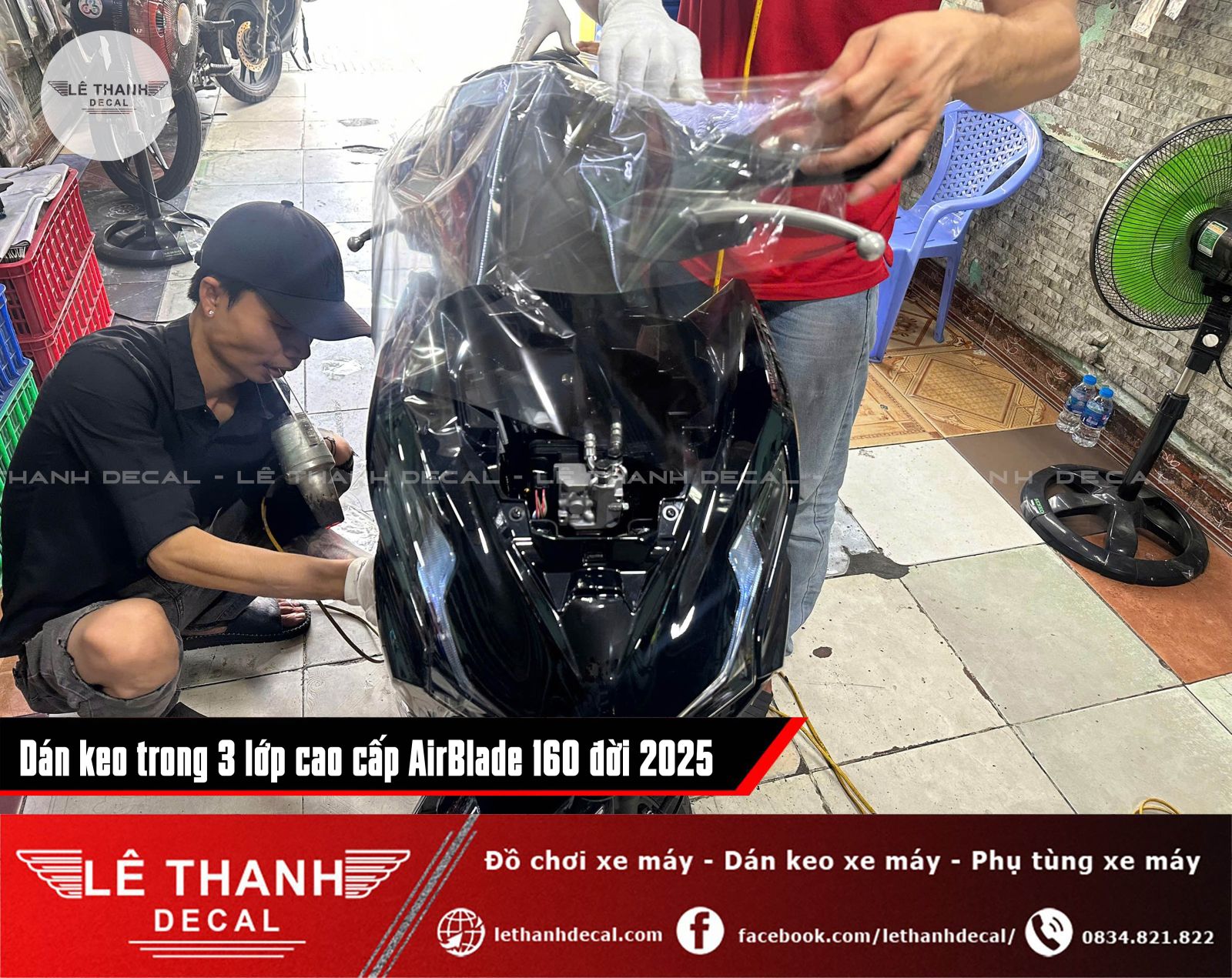 Dán keo trong 3 lớp AirBlade 160 đời 2025