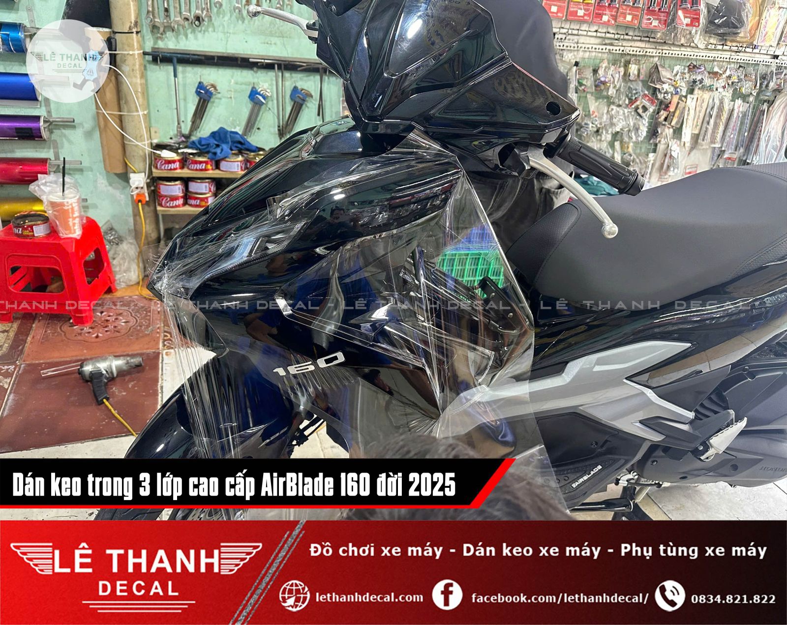 Dán keo trong 3 lớp AirBlade 160 đời 2025