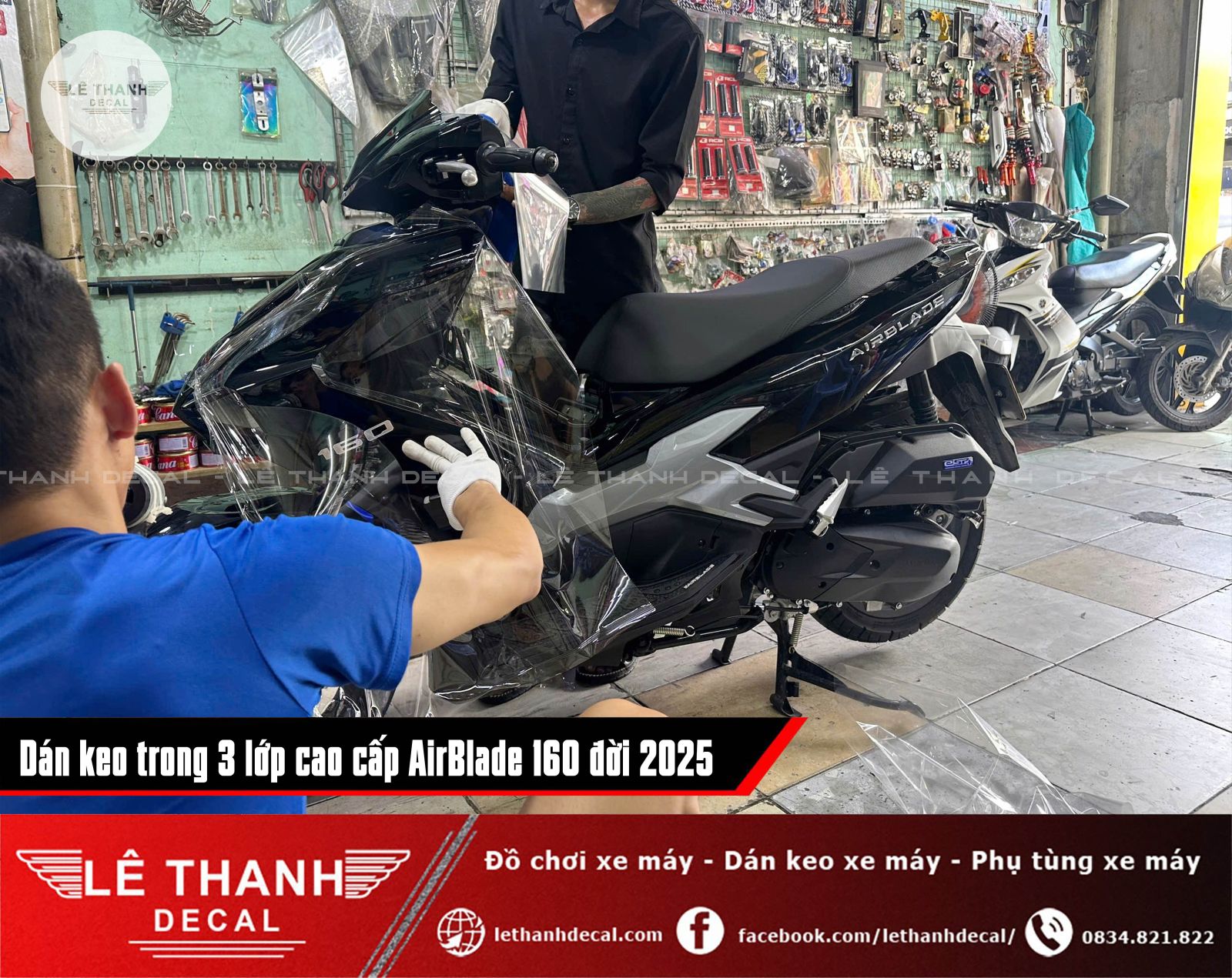 Dán keo trong 3 lớp AirBlade 160 đời 2025