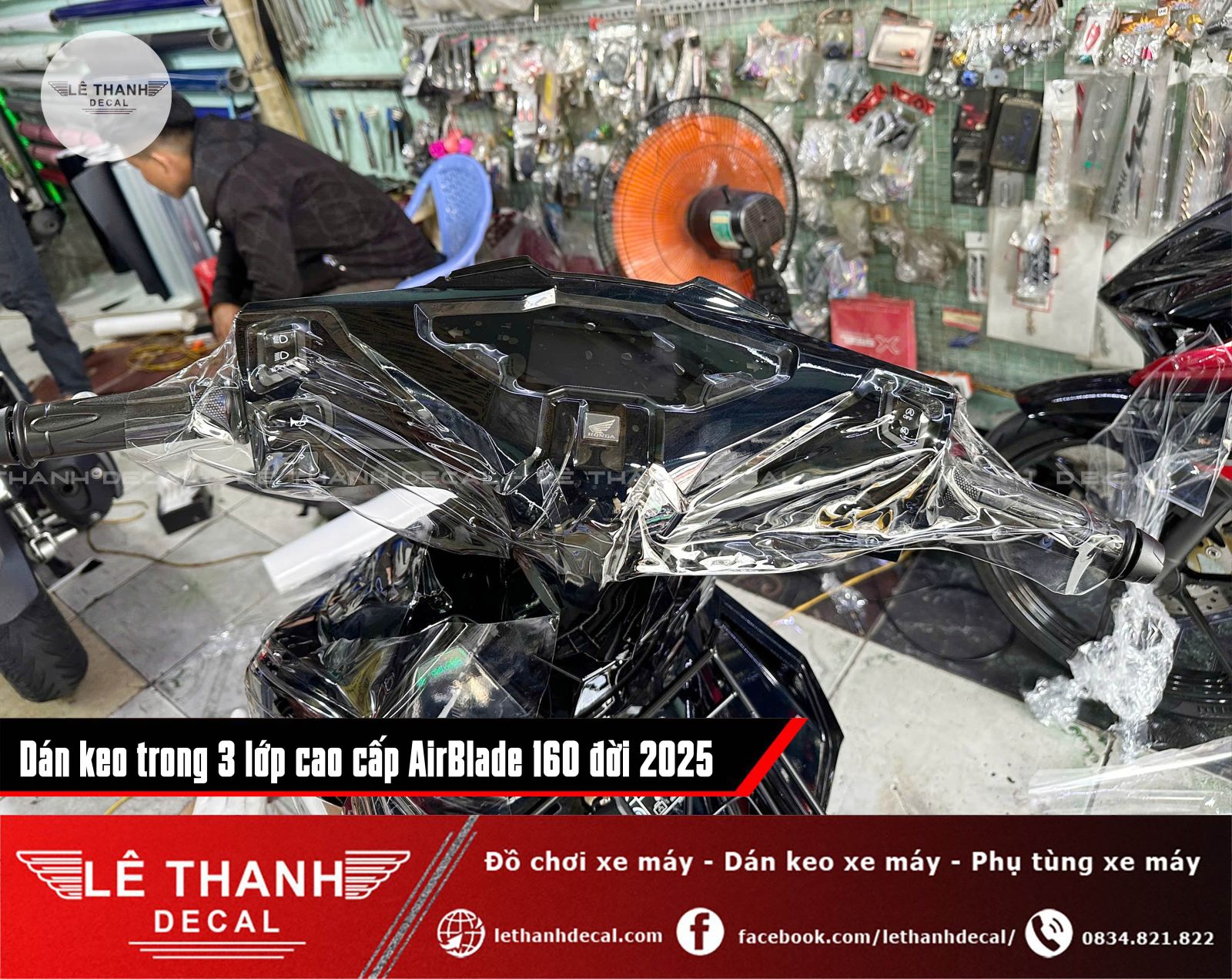 Dán keo trong 3 lớp AirBlade 160 đời 2025