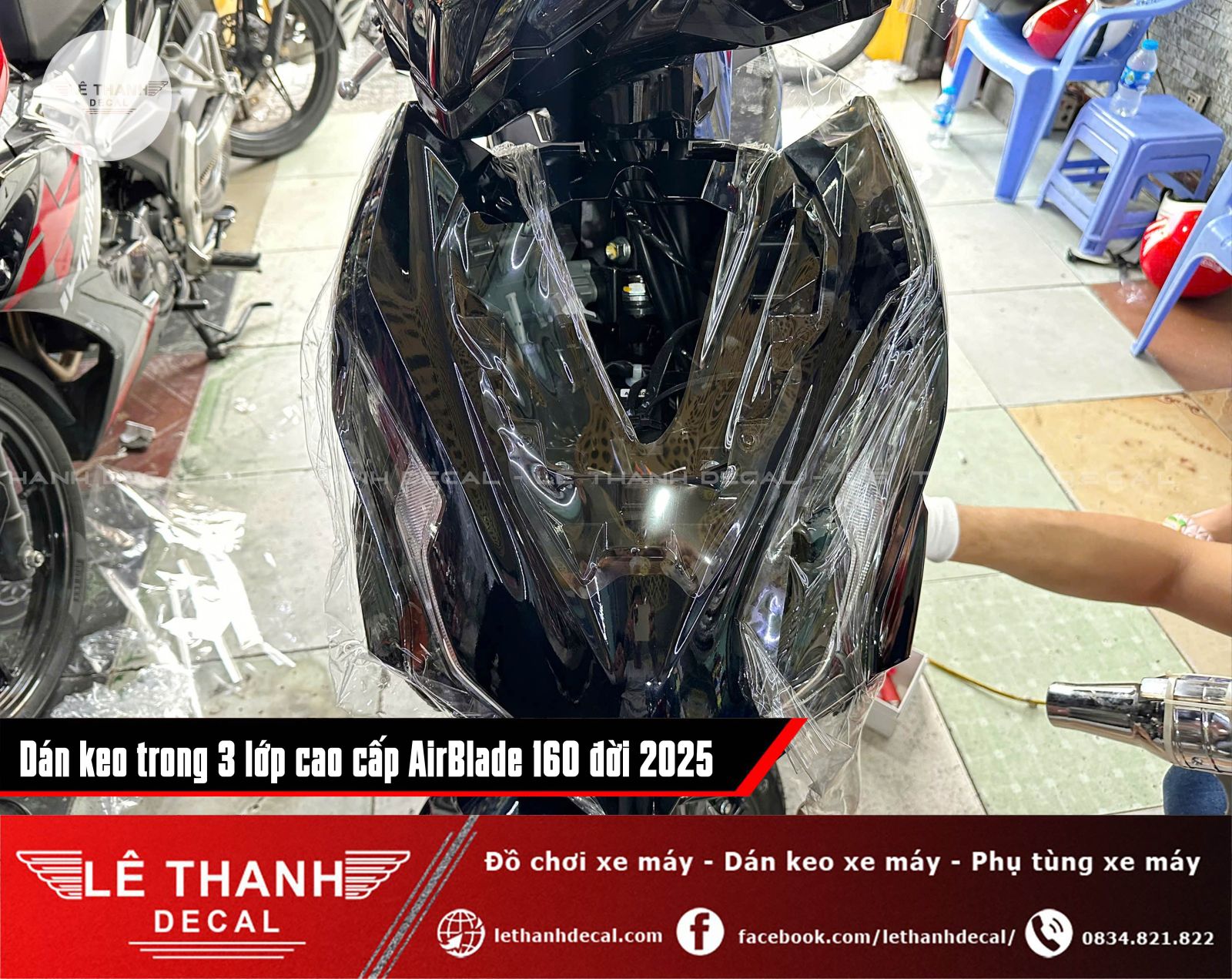 Dán keo trong 3 lớp AirBlade 160 đời 2025