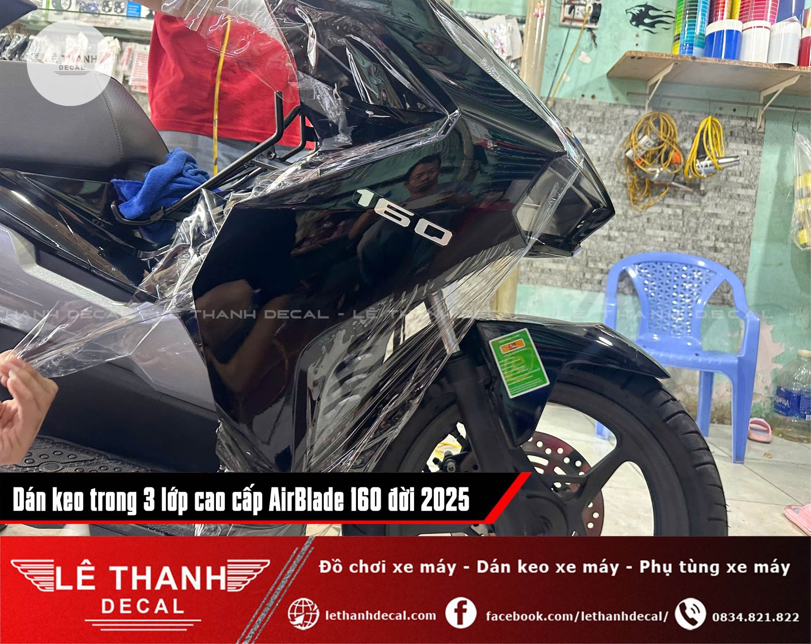 Dán keo trong 3 lớp AirBlade 160 đời 2025