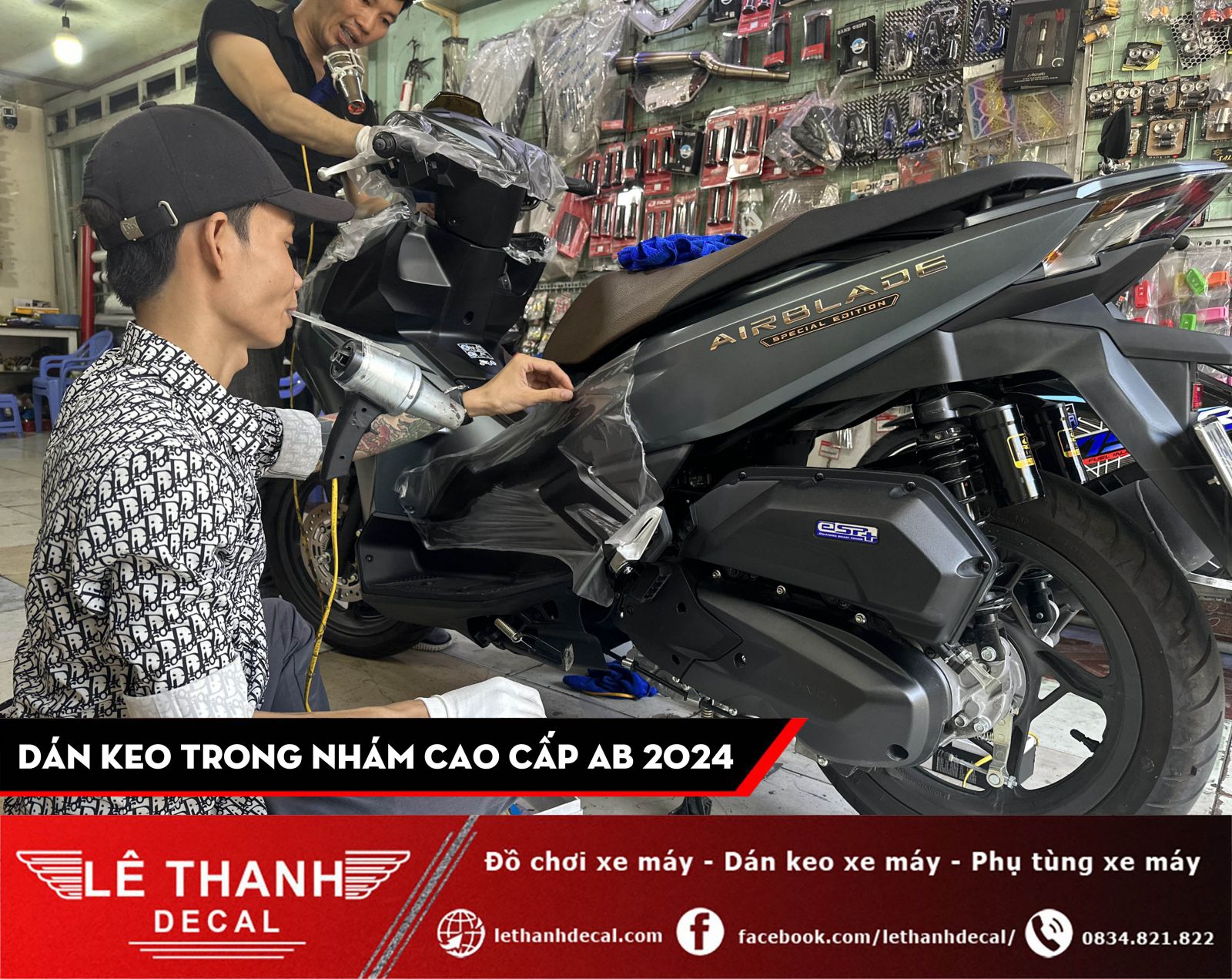 Dán keo trong nhám cao cấp AirBlade 2024