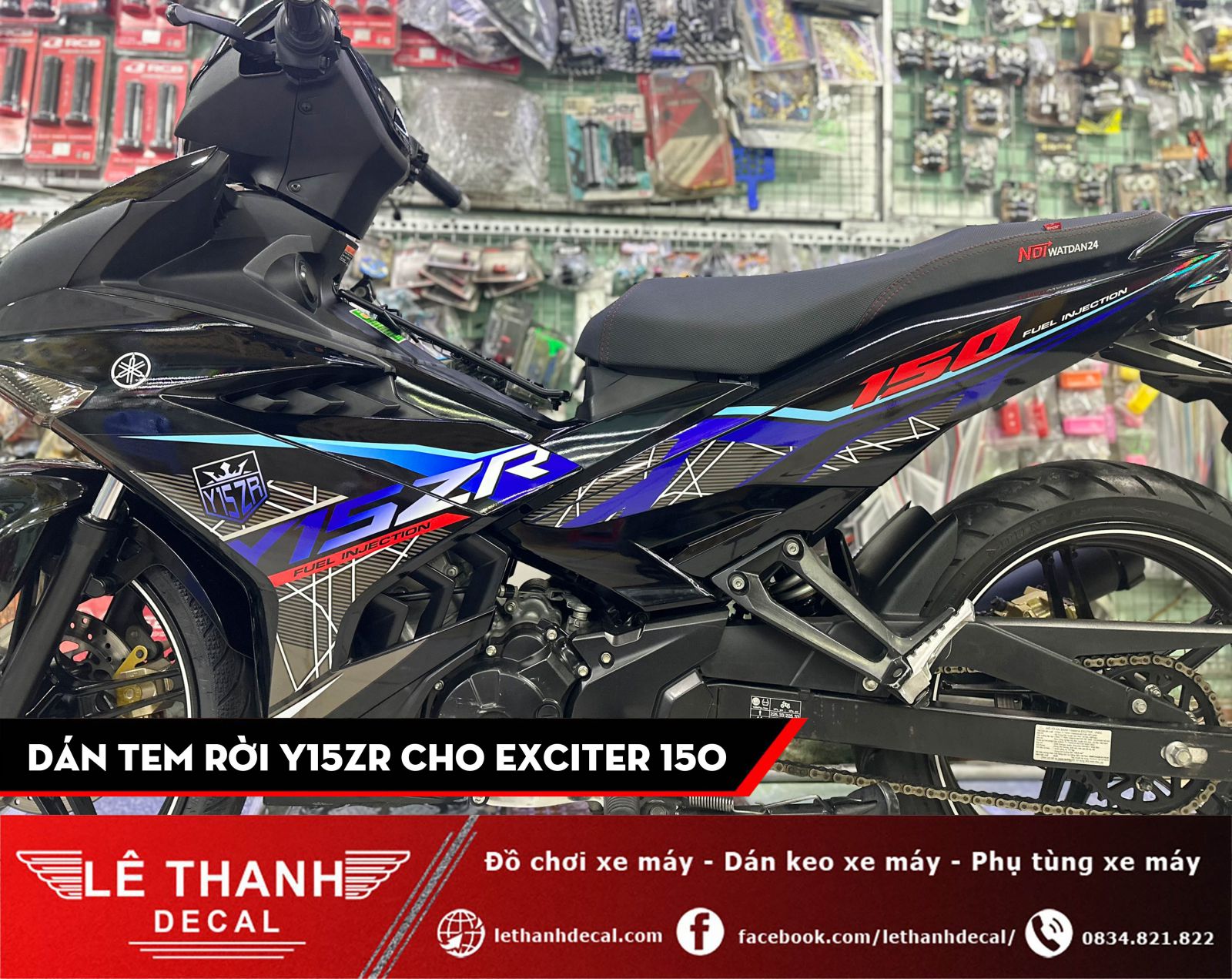 Dán tem rời Y15ZR cho Exciter 150