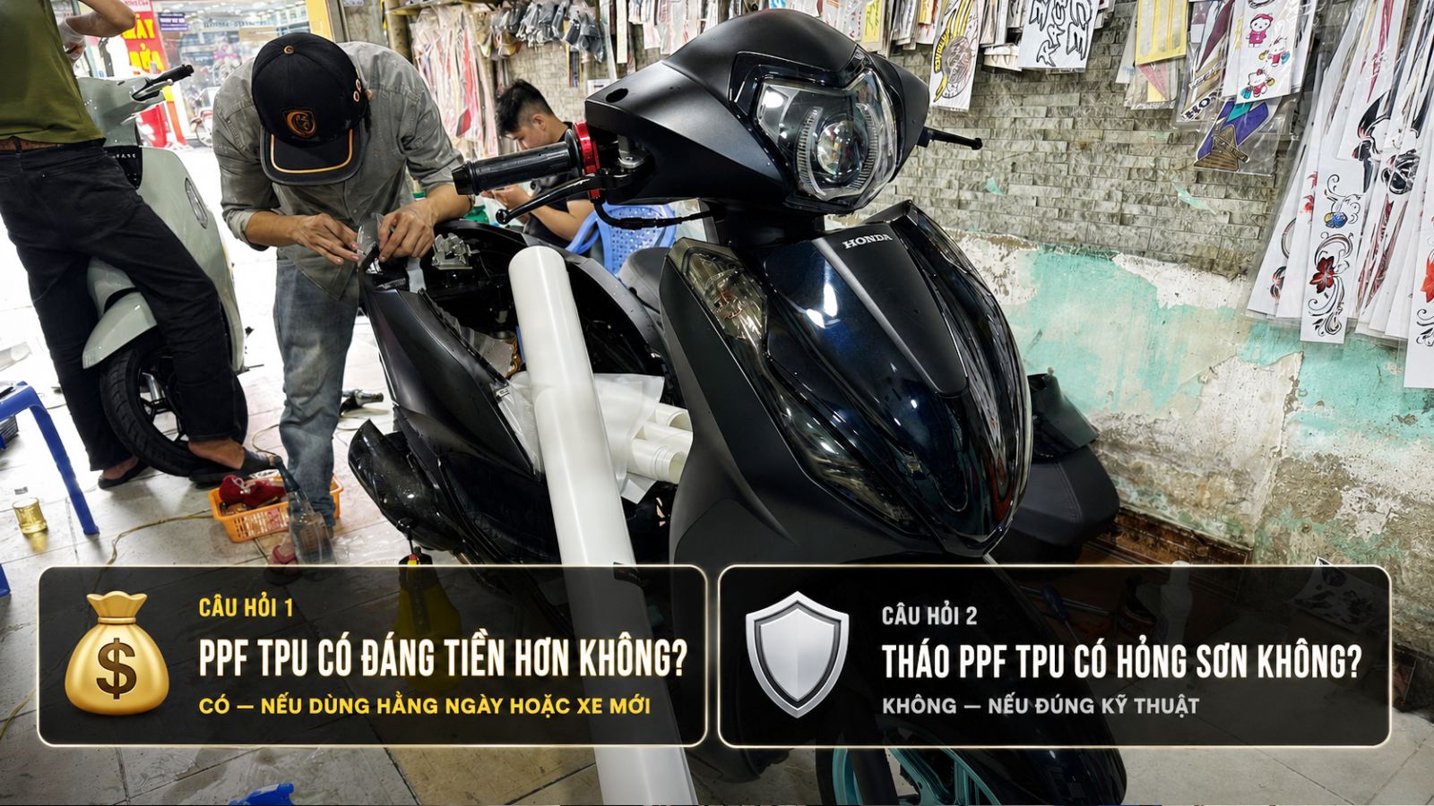 Keo 3 lớp PPF vs PPF TPU